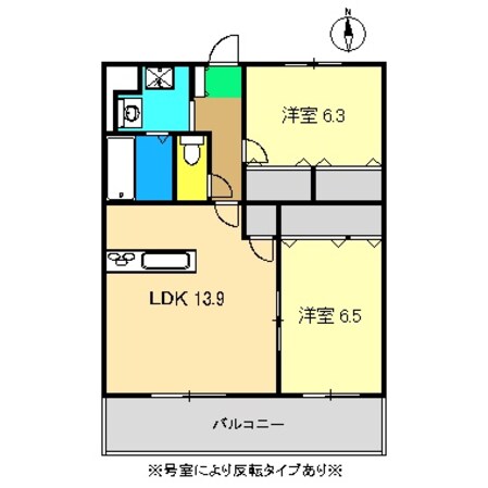 メゾン チノ丸の物件間取画像